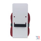 White riot shield with red padding and black handle for Single Bleeding Control Kit Mounting