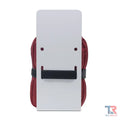 White riot shield with red padding for use with Bleeding Control Kit with Wall Mount