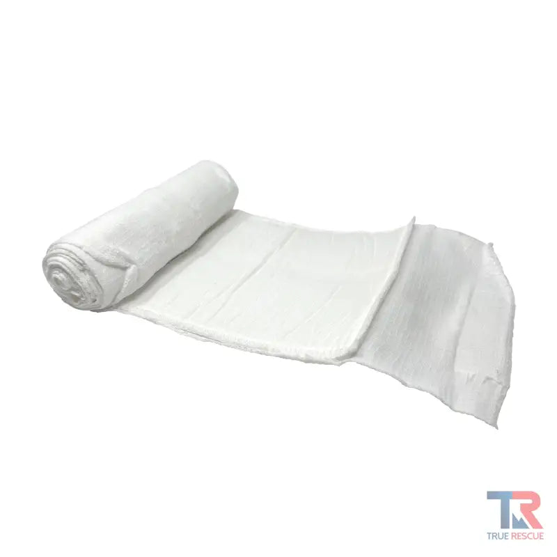 White rolled textile material for 6 Inch Emergency Trauma Dressing [ETD] display