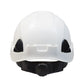 White Rescue Hard Hat with Adjustable 6 Point Suspension and Brow Pad for comfort