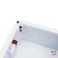 White security camera on a corner of the Premium Rounded Bleeding Control Cabinet