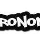 White helmet decal with DEUTERONOMY 31:8 in cartoon font for first responders deep waters