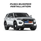 White SUV with push bumper featuring Feniex Quantum 2.0 600 Stick Light for first responders