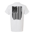 White T-shirt with American flag graphic from Molon Labe Ghost Safety Yellow T-Shirt
