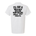White T-shirt with humorous saying showcasing the Opinion Of Me Safety Yellow T-Shirt