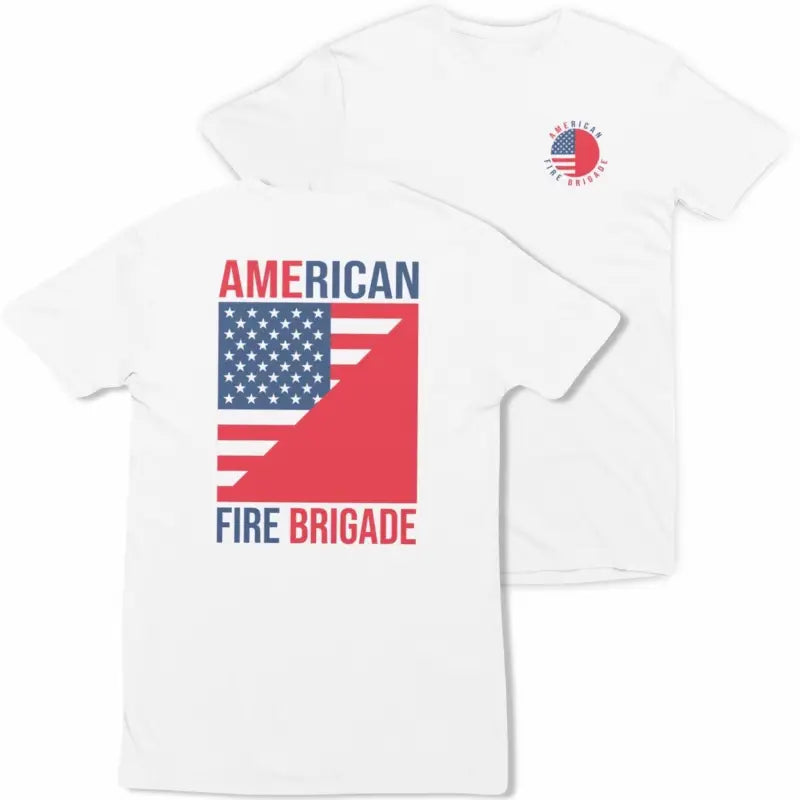 White AFB Patriot Tee featuring an American flag design for patriotic apparel lovers