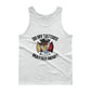 White jersey knit firefighter tank with Do My Tattoos Matter Now text and emblem design