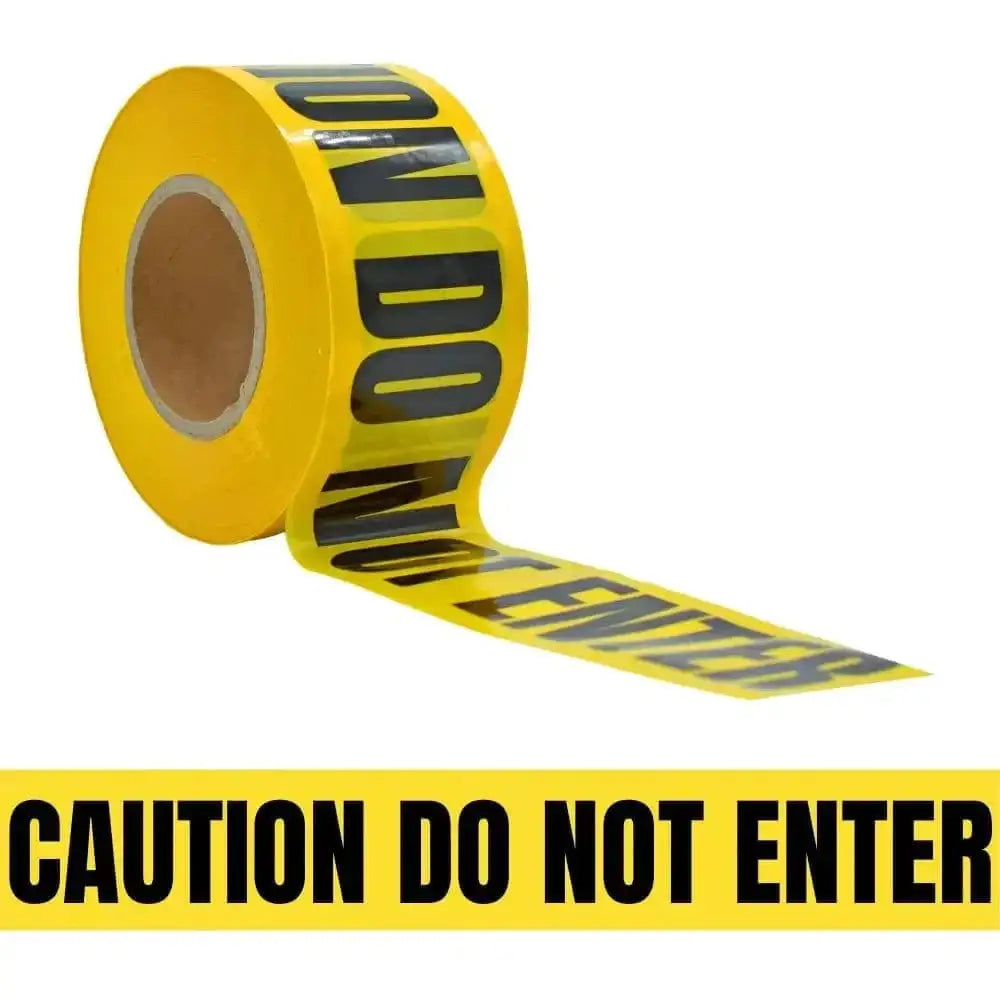 WOD Barricade Flagging Tape ''Caution Do Not Enter'' 3 inch x 1000 ft. - Hazardous Areas, Safety for Construction Zones BRC - Chief Miller Apparel