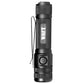 Black Tactical LED Flashlight with Textured Grip for WOFT 1,200 Lumen Tactical EDC