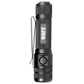 Black Tactical LED Flashlight with Textured Grip for WOFT 1,200 Lumen Tactical EDC