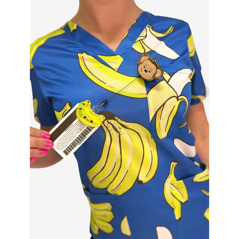 Women’s ’Gone Bananas’ Scrub Top - Women’s Scrub Top