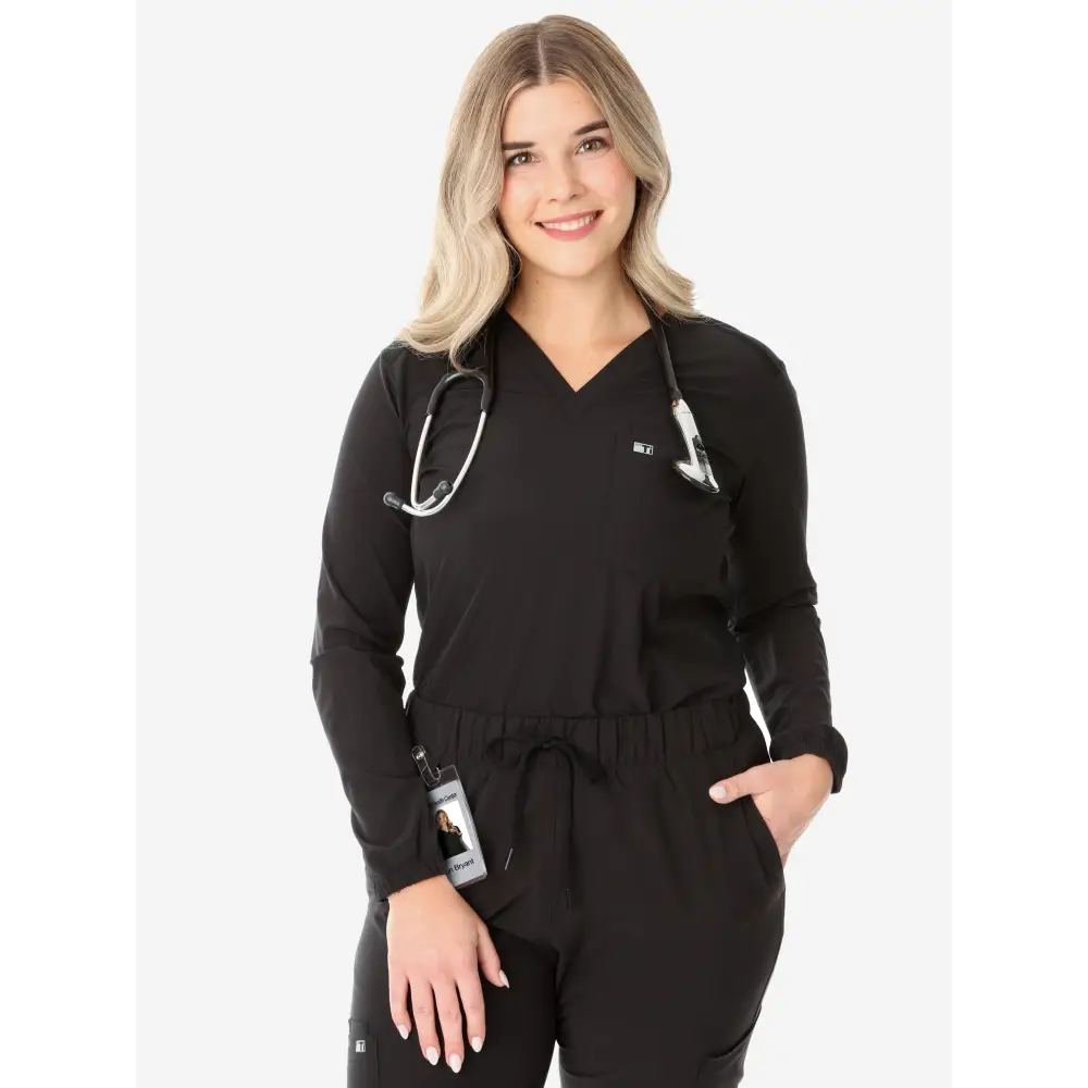 Women’s Long-Sleeve Scrub Top - Women’s Scrub Top