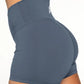 Women’s Luxe Seamless Shorts (Gray) - women’s workout clothes