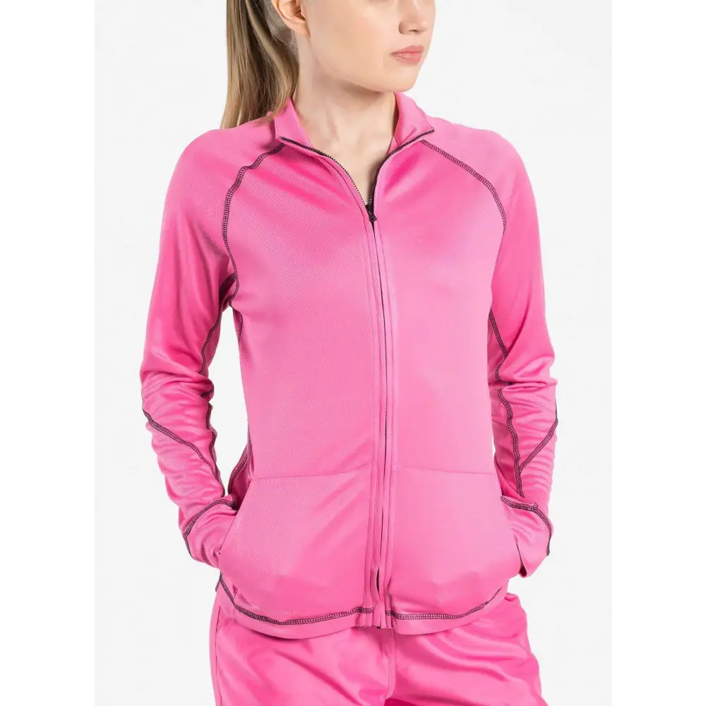 Women’s Scrub Jacket - Intense Pink / XXS - Women’s Scrub Top