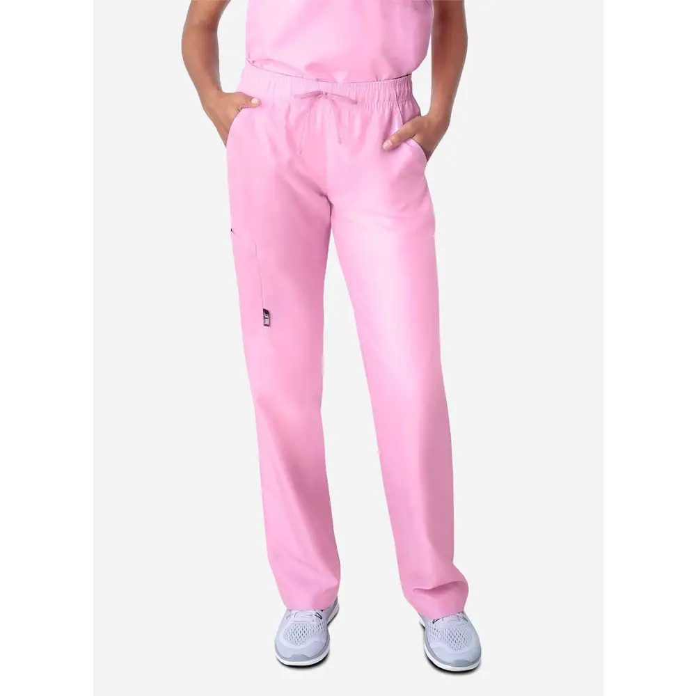 Women’s Simple Scrub Pants - Dress Shirt Pink / Regular / XXS - Women’s Scrub Pants