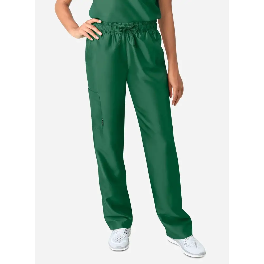 Women’s Simple Scrub Pants - Hunter Green / Regular / XXS - Women’s Scrub Pants