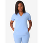 Women’s Stash-Pocket Scrub Top - Ceil Blue / XS - Women’s Scrub Top