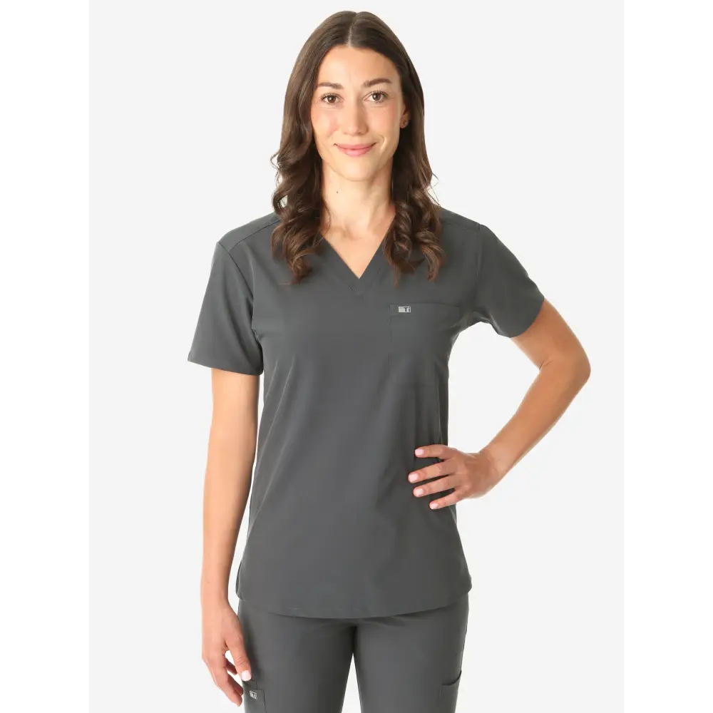 Women’s Tuckable One-Pocket Scrub Top - Women’s Scrub Top