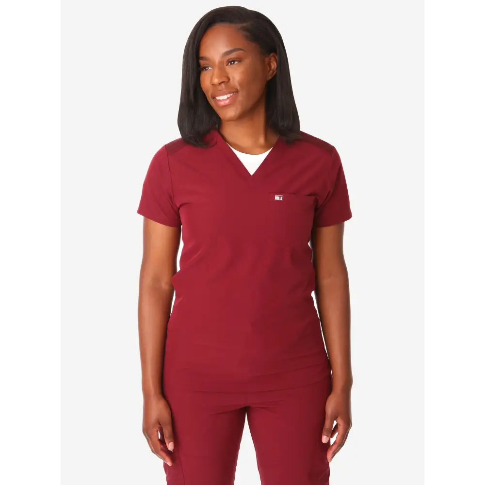 Women’s Tuckable One-Pocket Scrub Top - Women’s Scrub Top