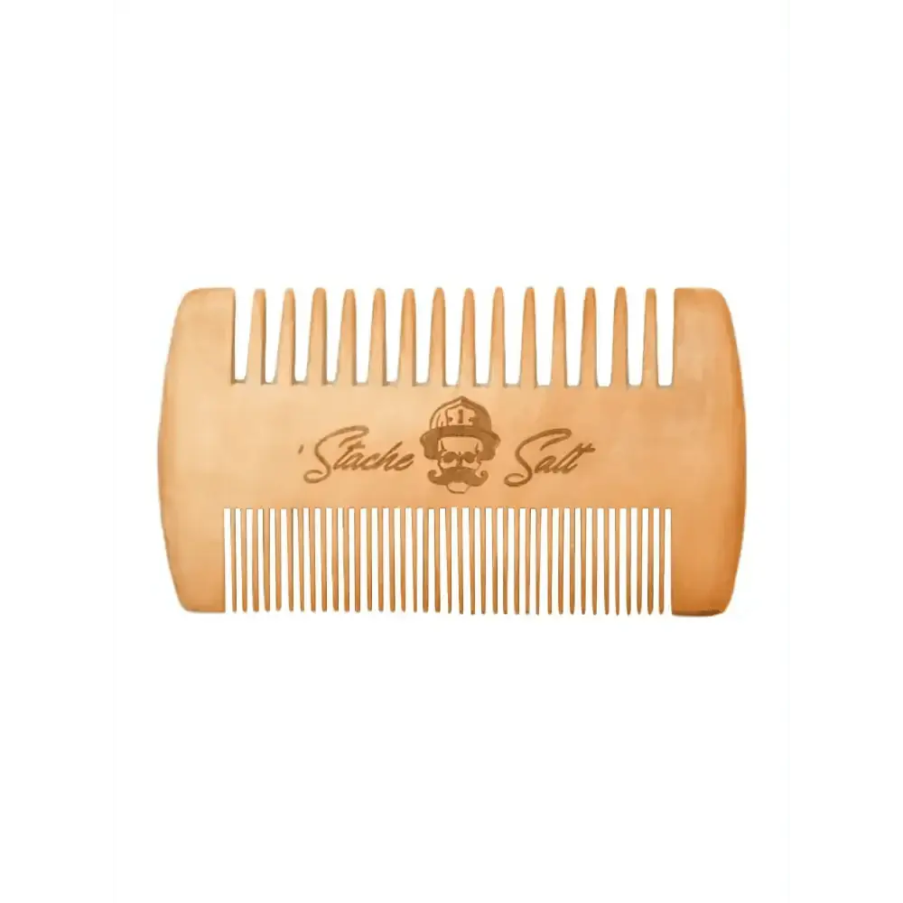 Wood Moustache and Beard Comb - Moustache Wax