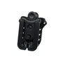 Black tactical belt holster with adjustable retention for XShear Tactical Holster