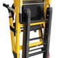 Yellow and black folding hand truck for the LINE2design-USA Emergency Evacuation Manual Track Stair Chair