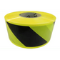 Yellow and black striped barricade flagging tape roll for construction zones BRC safety