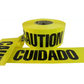 Yellow Caution Barricade Flagging Tape roll for safety in hazardous areas by WOD