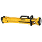 Yellow DeWalt LED work light with handle, part of the DEWALT DCL079B 20V Cordless Tripod Light