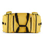 Yellow duffel bag with black straps, perfect for Elite Firefighter Gear and rescue equipment