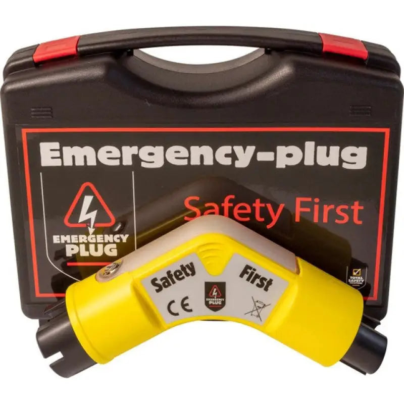 Yellow Emergency Plug with Black Case for Electric Vehicle Shutoff Tool