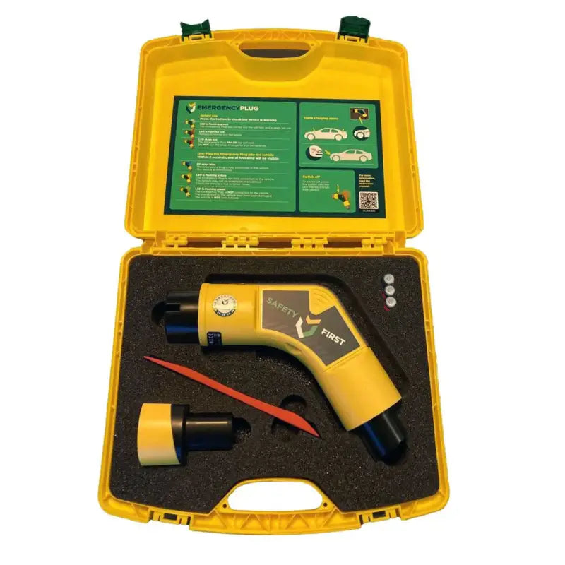 Yellow Emergency Plug Kit for Electric Vehicle Shutoff Tool and Safety Solutions