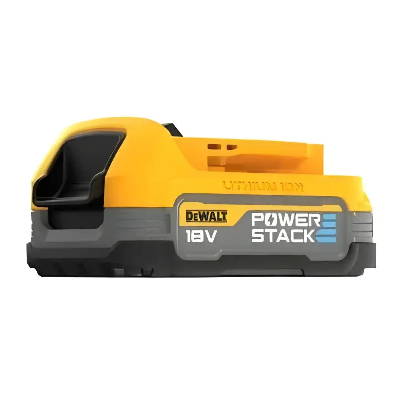 Yellow and gray DeWalt 18V Power Stack battery pack for DEWALT DCBP315-2C PowerStack 20-Volt