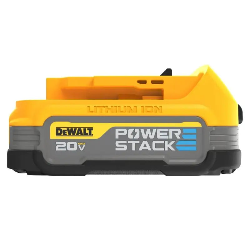 Yellow and gray DeWalt 20V Power Stack battery pack for DEWALT DCBP034C 20V Starter Kit