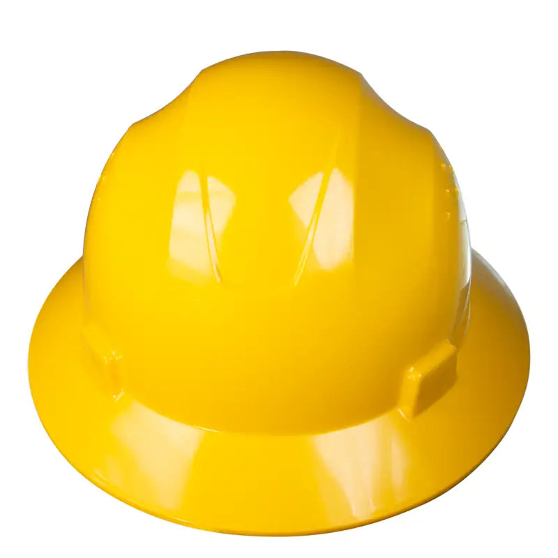 Full Brim Safety Hard Hat with 4 Point Suspension meets ANSI Z89 standards