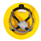 Interior view of Yellow Full Brim Safety Hard Hat with 4 Point Suspension ANSI Z89 compliant