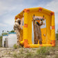 Yellow inflatable decontamination shower station DS-1 Portable Decontamination System