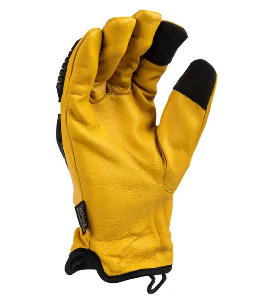 Yellow Diesel Work Gloves 2.0 Elite with goatskin outer layer and superior dexterity