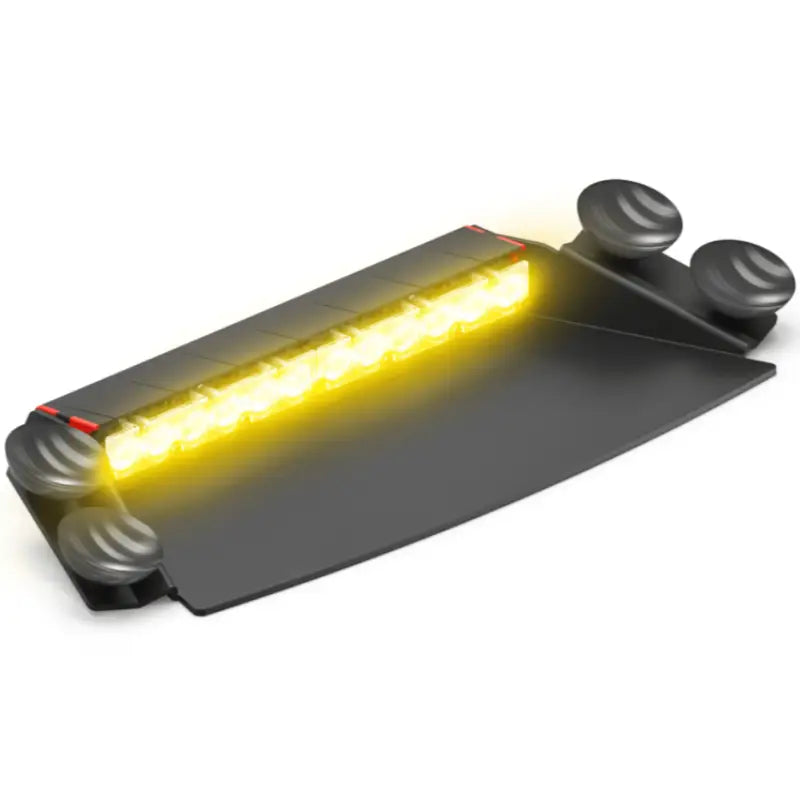 Yellow LED dash light bar with suction cups for Feniex Fusion-S 2X Dash Light