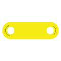 Yellow plastic bottle opener for Plain DoorJamm, ideal for First Responders in degrees Fahrenheit