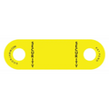 Yellow plastic security seal for SECURITY DoorJamm, ideal for first responders’ needs