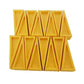 Yellow plastic triangular sorting trays for Firefighter Door Stopper and door stops safety