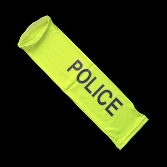 Yellow police armband for first responders firefighter and police ID Sleeve Neon POLICE