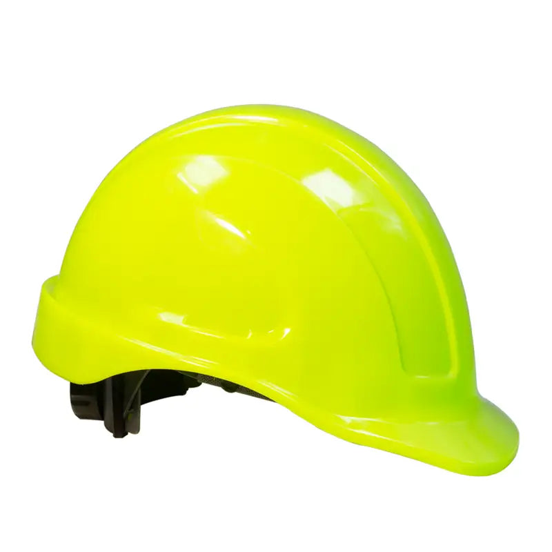 Yellow Cap Style Safety Hard Hat with 4 Point Suspension and comfortable brow liner