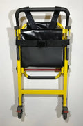 Yellow stair chair with black seat for emergency evacuation stair and stair chair safety
