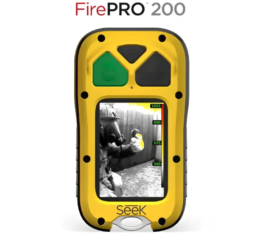 Yellow thermal imaging camera for firefighters Seek FirePRO 200 affordable thermal imaging device