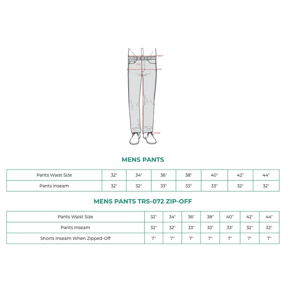 Zambezi Convertible Zip off Safari Pants for Men - Chief Miller Apparel