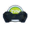 Black plastic mounting bracket for ZYN logo disc on Zyn Can Holder with Molle clip